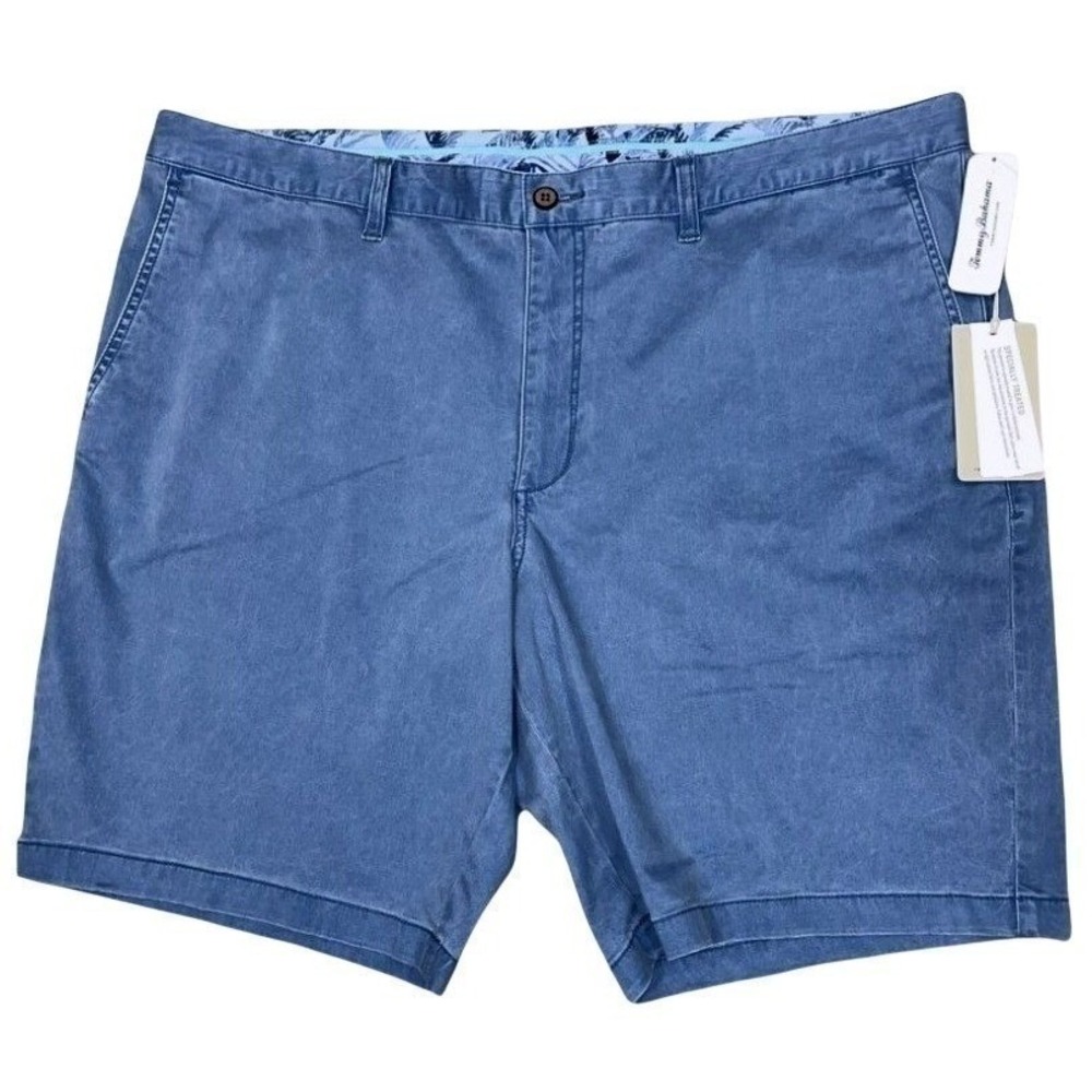 Tommy Bahama Mens 46‎ Waist 11" Inseam Port Side Blue Stretch Boracay Shorts LG
